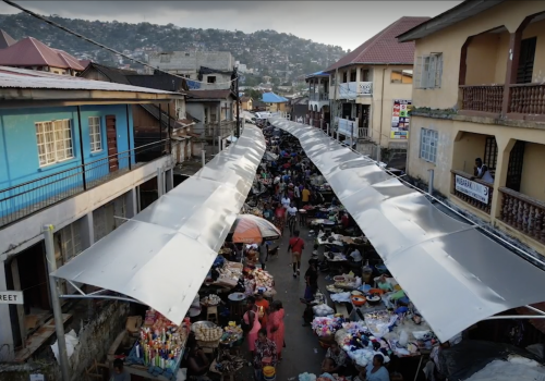 Freetown Market Shade project